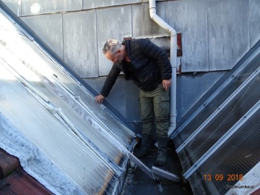 inspectie daklicht constructie